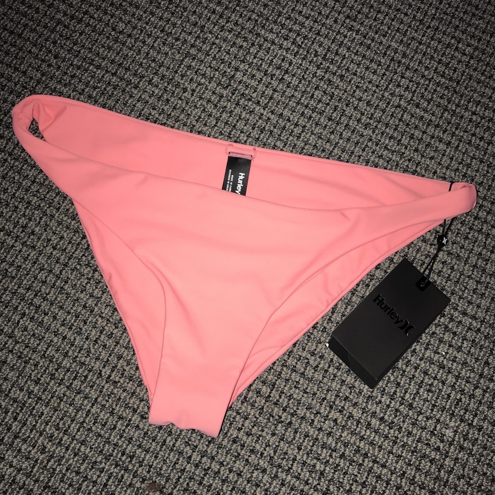 Hurley Bikini Bottom‎ XL Coral Pink NWT